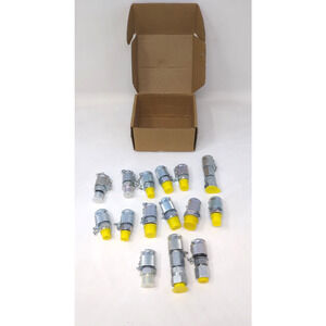 15 Pack Hydraulic Pressure Tester Coupling Kit,Hydraulic Repair Tools Excavator